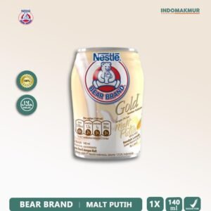 BEAR BRAND susu kaleng 140ml - Malt putih (draft)