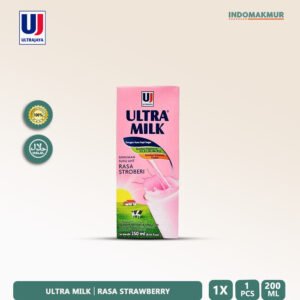IDM - Ultra Milk -Susu UHT Rasa Strawberry