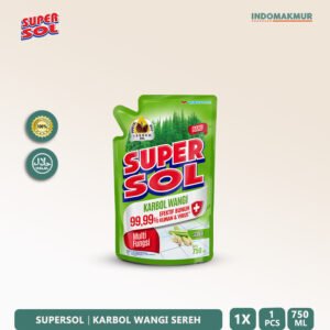 IDM - Supersol - Karbol / Cairan Pembersih Wangi Sereh 750 ML